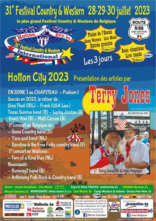 31ème Festival Country & Western Hotton 28, 29 & 30/07/2023